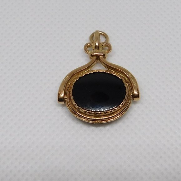 Antique Victorian Rose Gold Spinner Fob Pendant